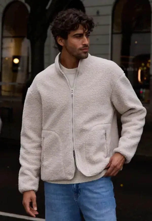 Que Sera Sera Pete Pile Jacket Vårjackor Beige