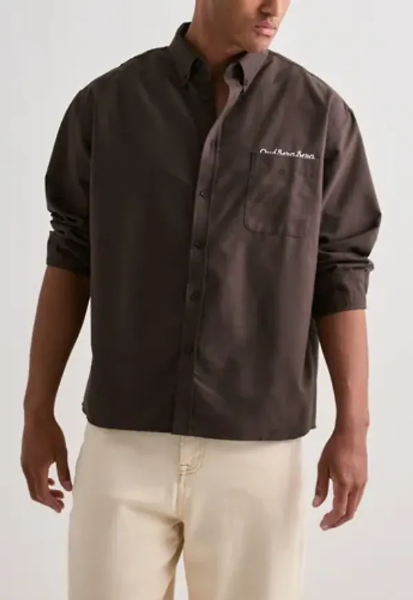 Que Sera Sera Stanley Oxford Shirt Oxfordskjortor Brun