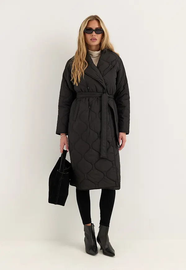 Quilted Long Jacket