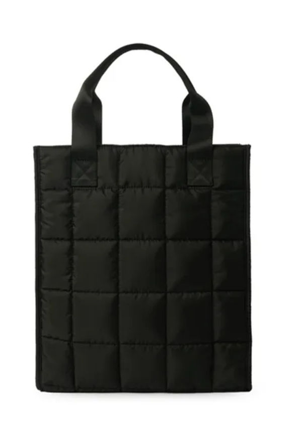 Quilted Shopper Black