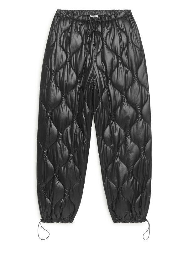 Quilted Trousers - Black