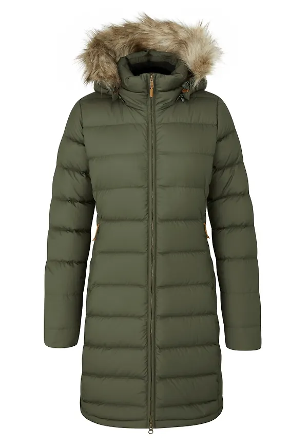 Rab Women's Deep Cover Down Parka Army