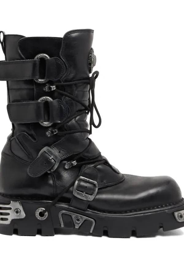 Rabanne, Skor, Dam, 36 EU, Läder, Svarta Läder Chunky Sole Skor