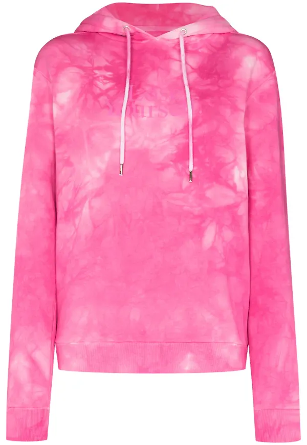 Rabanne Lose Yourself batikfärgad hoodie - Rosa