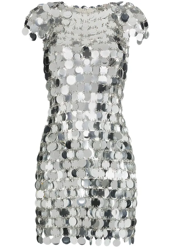Rabanne miniklänning med paljetter - Metallic – Farfetch
