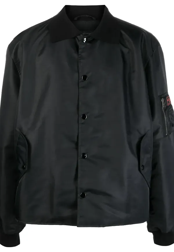 Raf Simons bomberjacka med krage - Svart