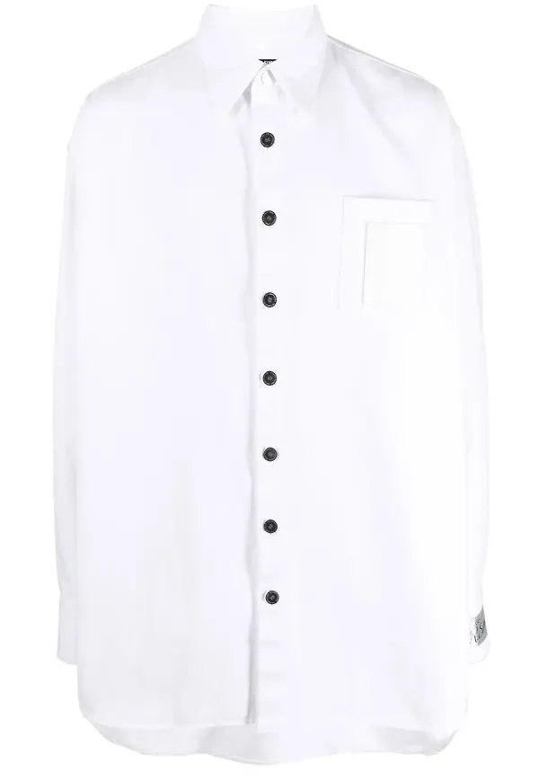 Raf Simons jeansskjorta - Vit