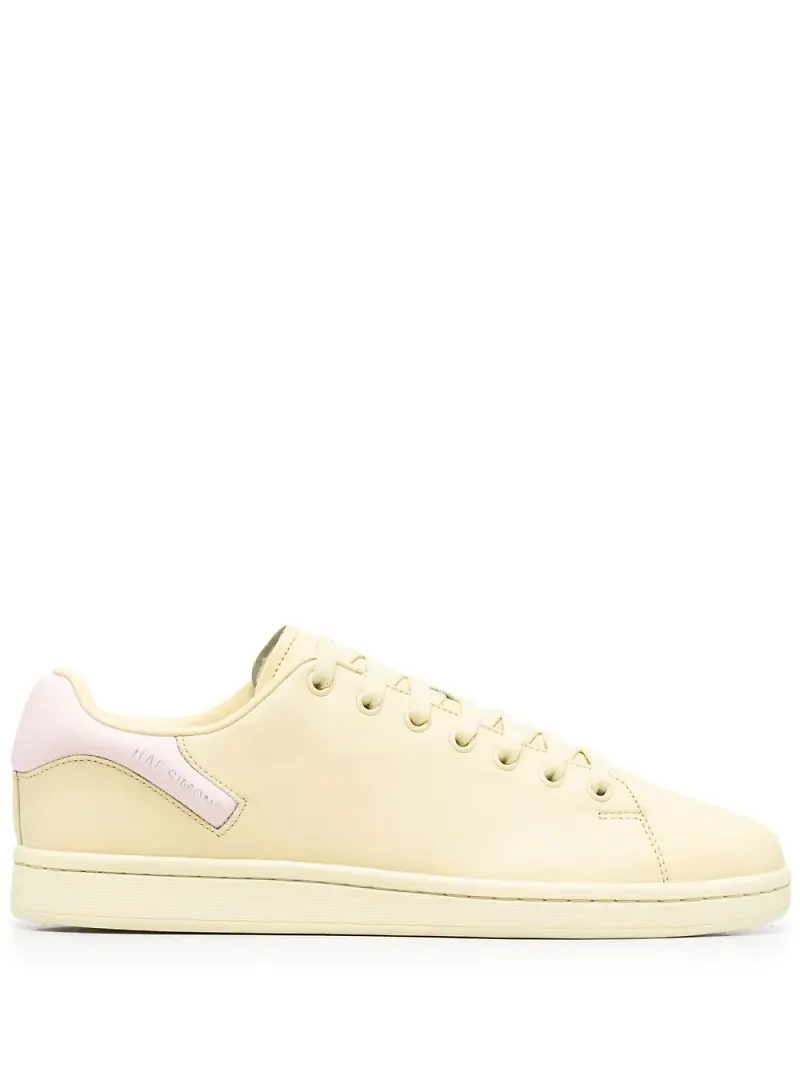 Raf Simons Orion träningsskor i läder - Gul