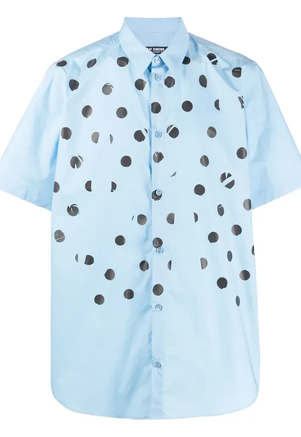 Raf Simons prickig skjorta - Blå