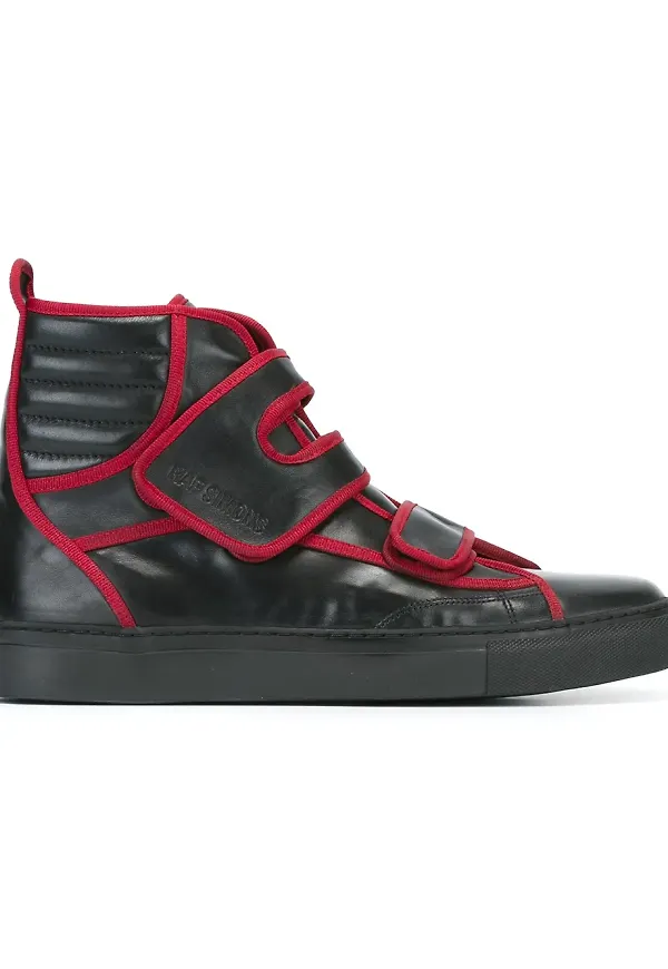 Raf Simons trimmed hi-tops - Svart