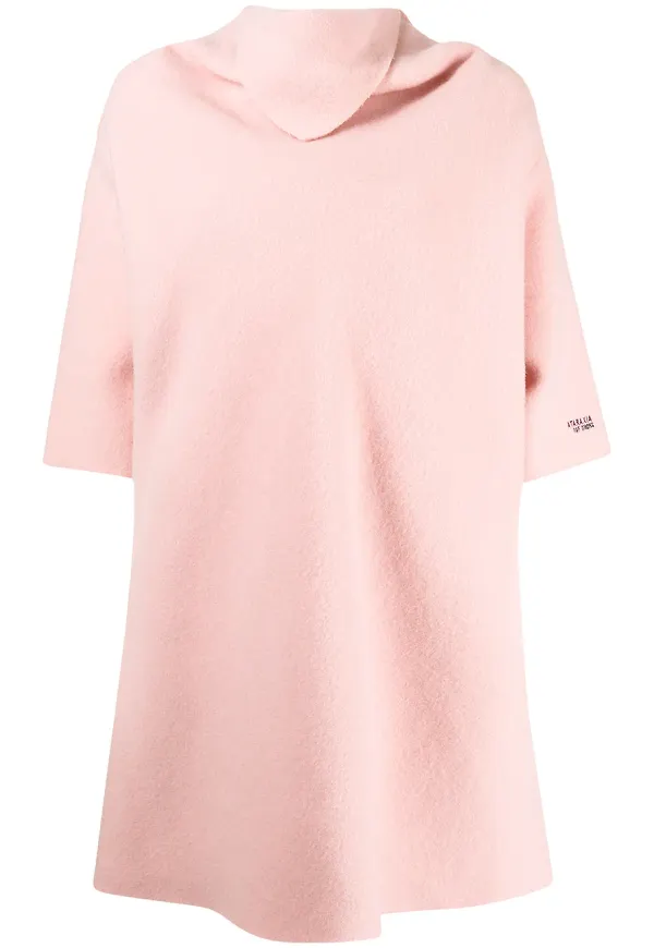 Raf Simons tröja med knytkrage - Rosa