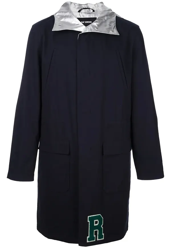 Raf Simons unlined metallic inner parka - Blå