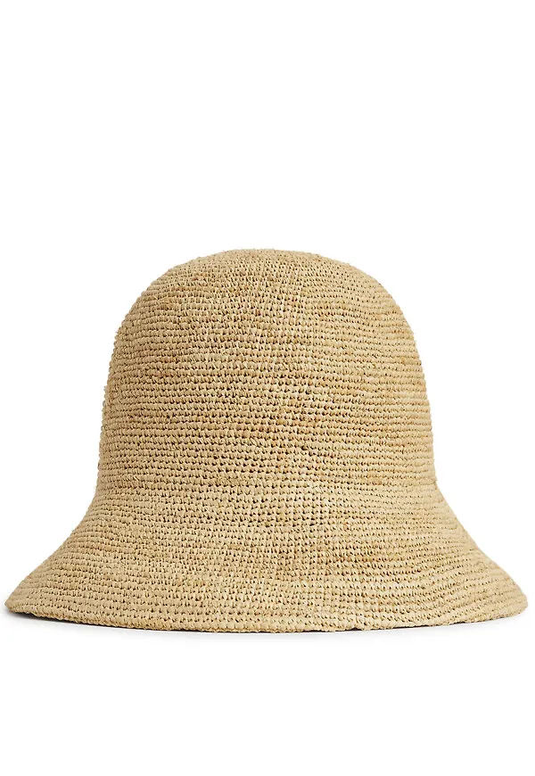 Raffia Straw Hat - Beige
