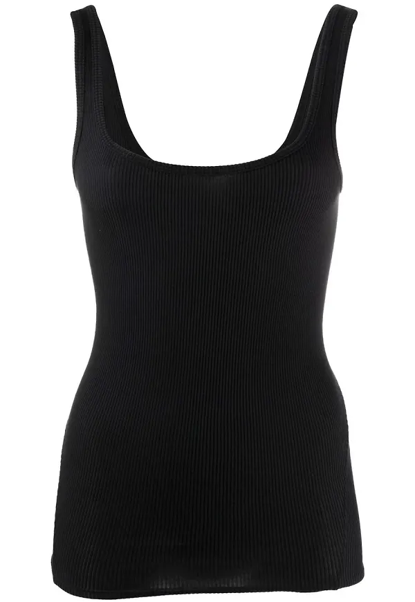 rag & bone ribbat linne - Svart