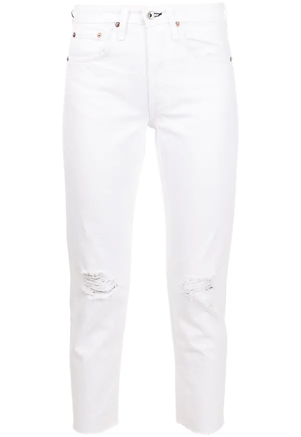 rag & bone Rosa boyfriend-jeans - Vit