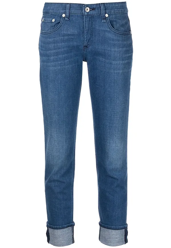 rag & bone slim cut-jeans med låg midja - Blå