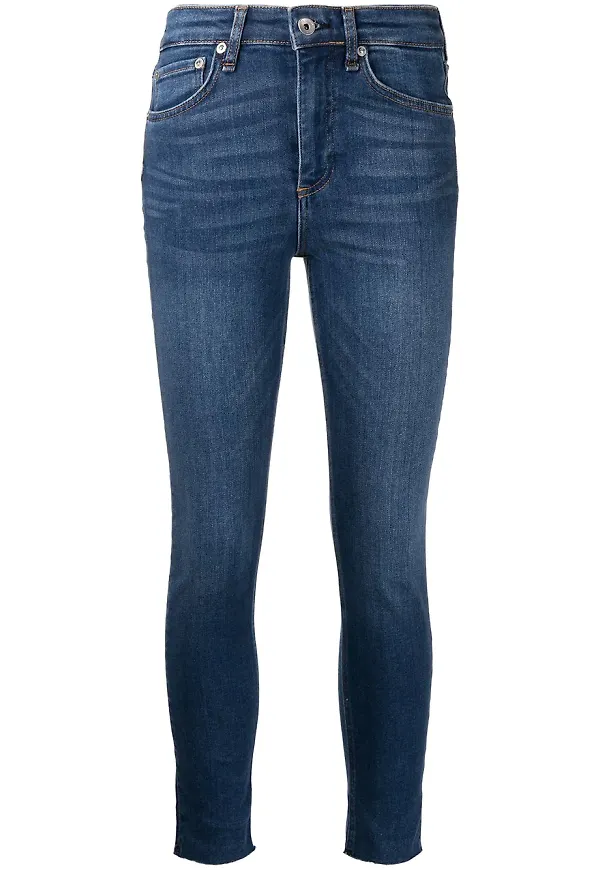 rag & bone slim fit-jeans - Blå