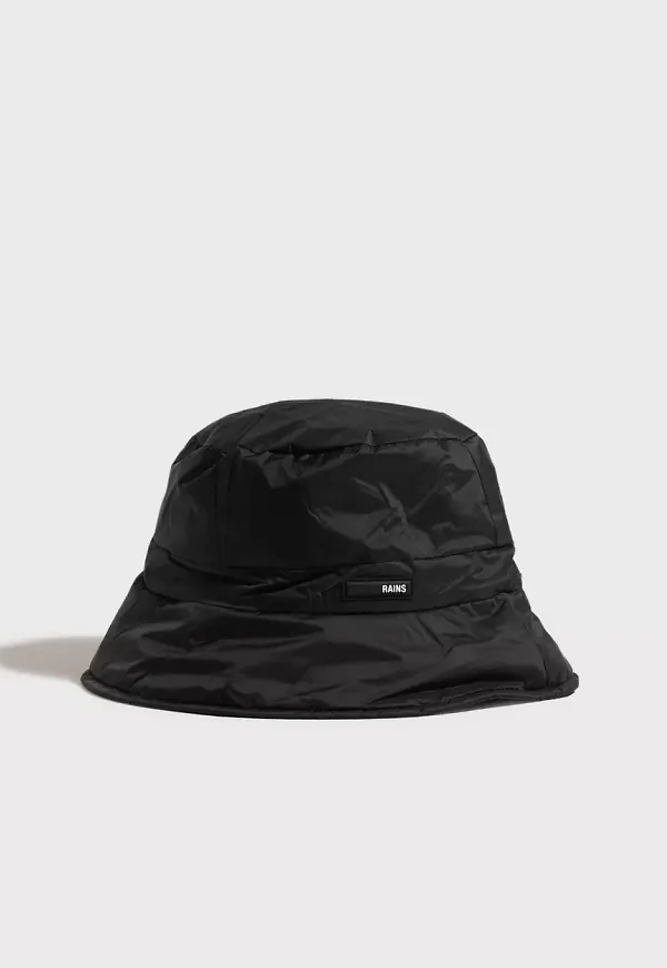 Rains - Hattar - Black - Padded Nylon Bucket Hat - Mössor & Kepsar - hats