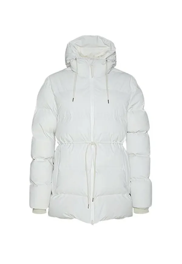 Rains - Vinterjackor - Vit - Dam - Storlek: 2Xs/Xs,Xs/S,M/L,S/M