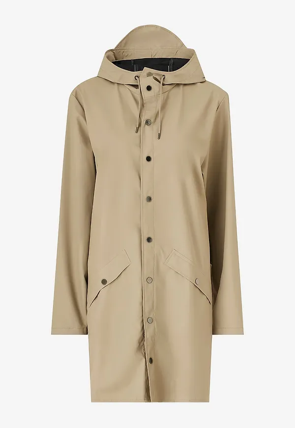 Rains - Regnjacka Long Jacket - Beige