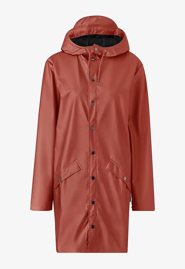 Rains - Regnjacka Long Jacket - Röd