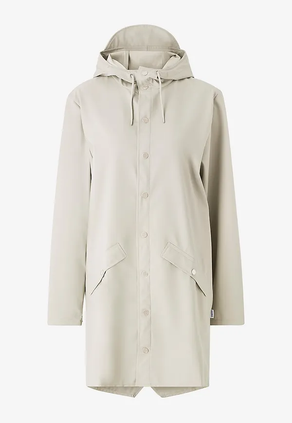 Rains - Regnjacka Long Jacket - Vit