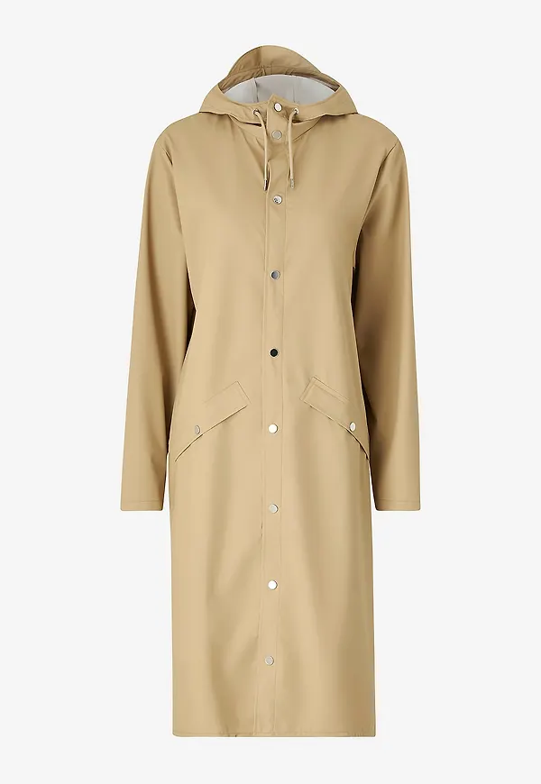 Rains - Regnjacka Longer Jacket - Beige