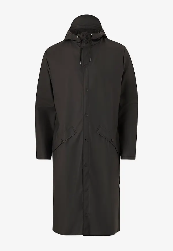 Rains - Regnjacka Longer Jacket - Svart