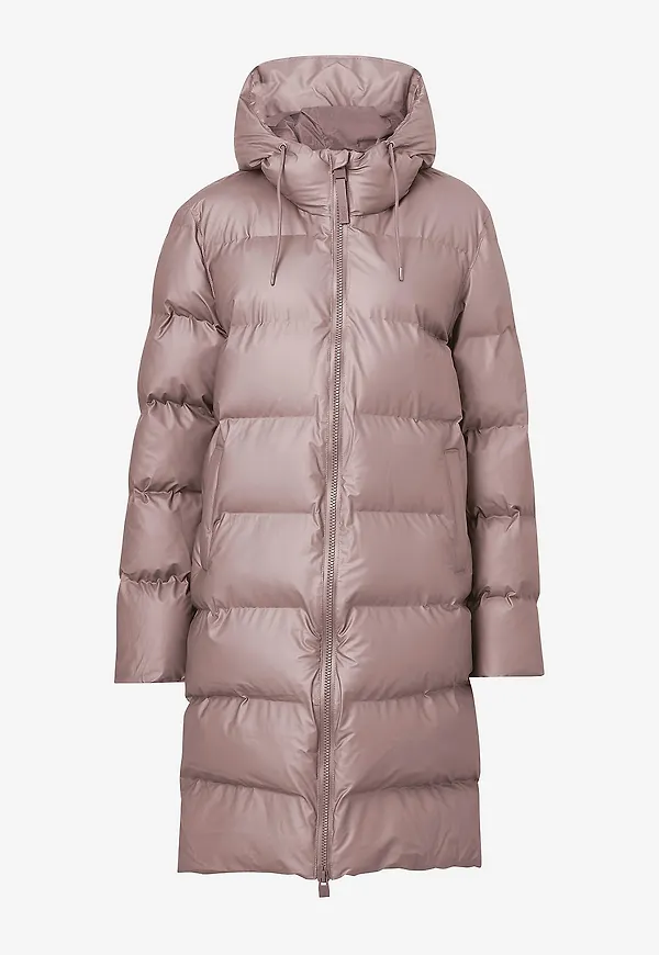Rains - Vinterjacka Alta Long Puffer Jacket - Rosa