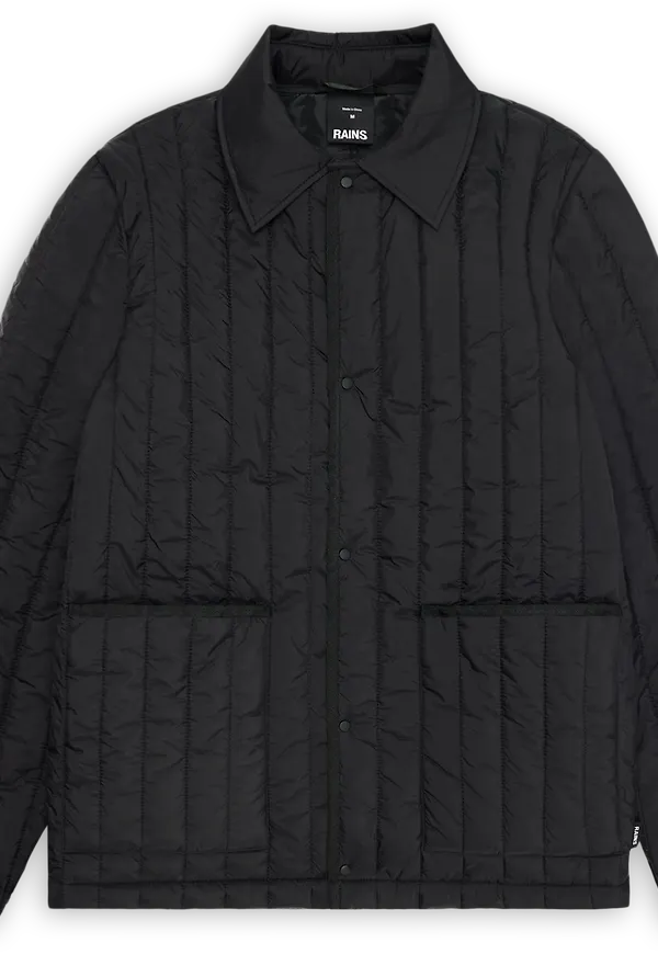 Rains Banja Liner Overshirt Black