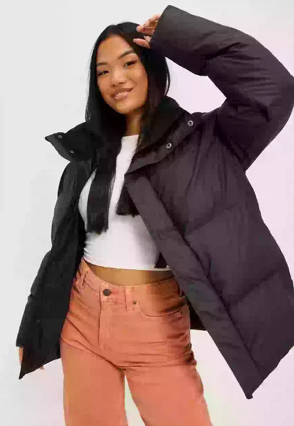 Rains Boxy Puffer Jacket Puffer jackets Black