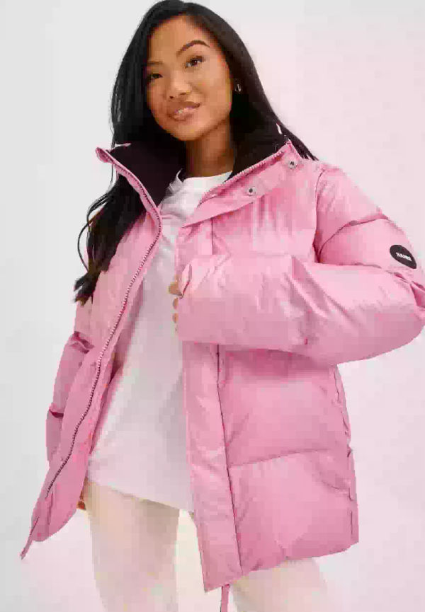 Rains Boxy Puffer Jacket Puffer jackets Pink Sky