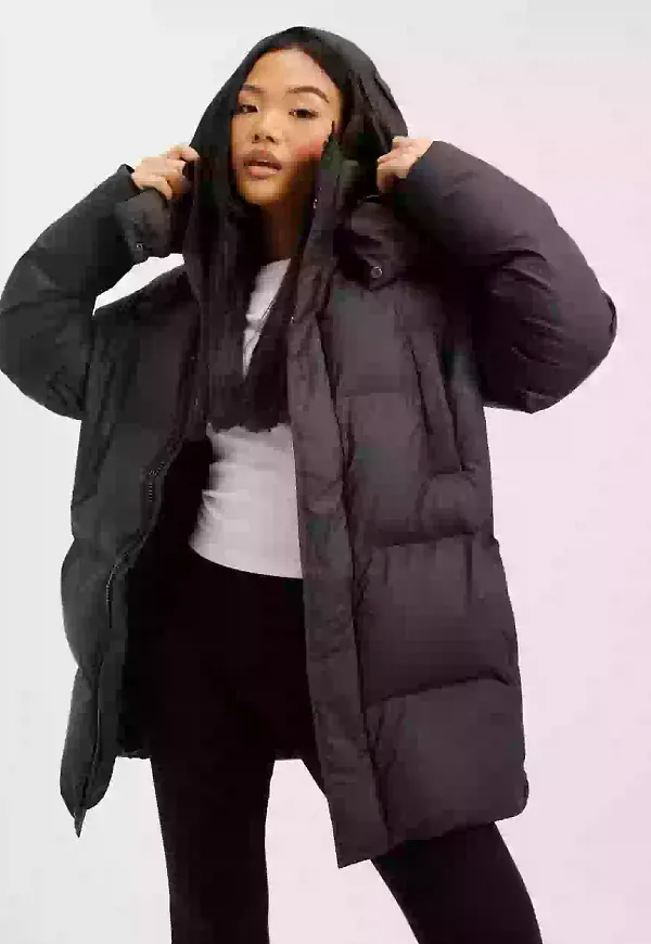 Rains Boxy Puffer Parka Regnjackor Black