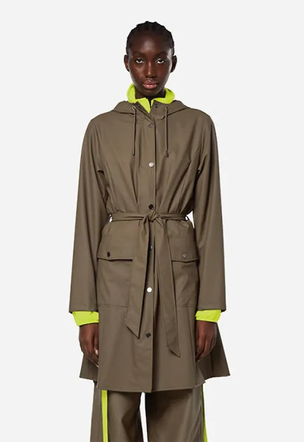 Rains Curve Jacket Brun, Dam