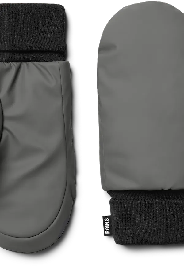 Rains Puffer Mittens Grey