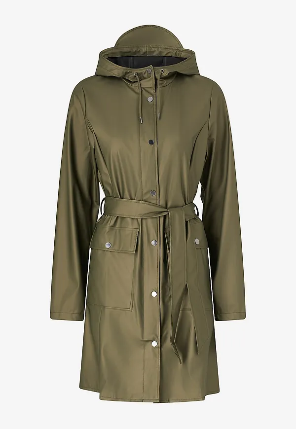 Rains - Regnjacka Curve Long Jacket W3 - Brons