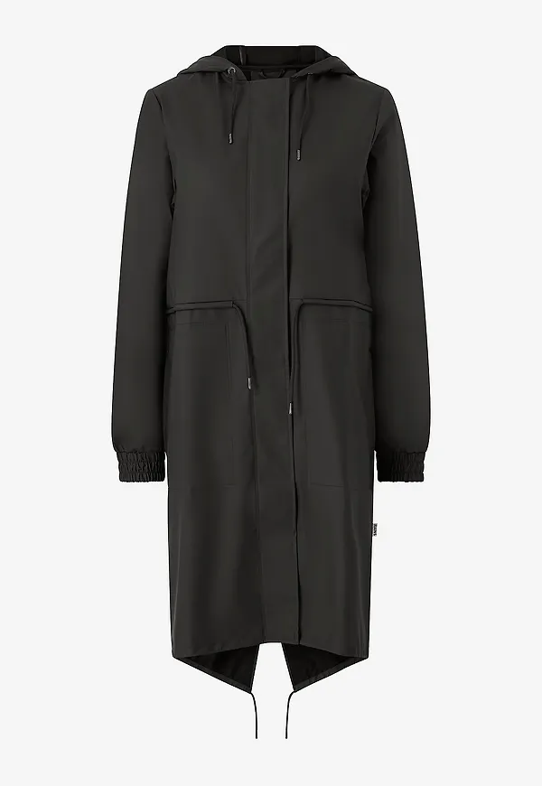 Rains - Regnparkas String W Parka - Svart