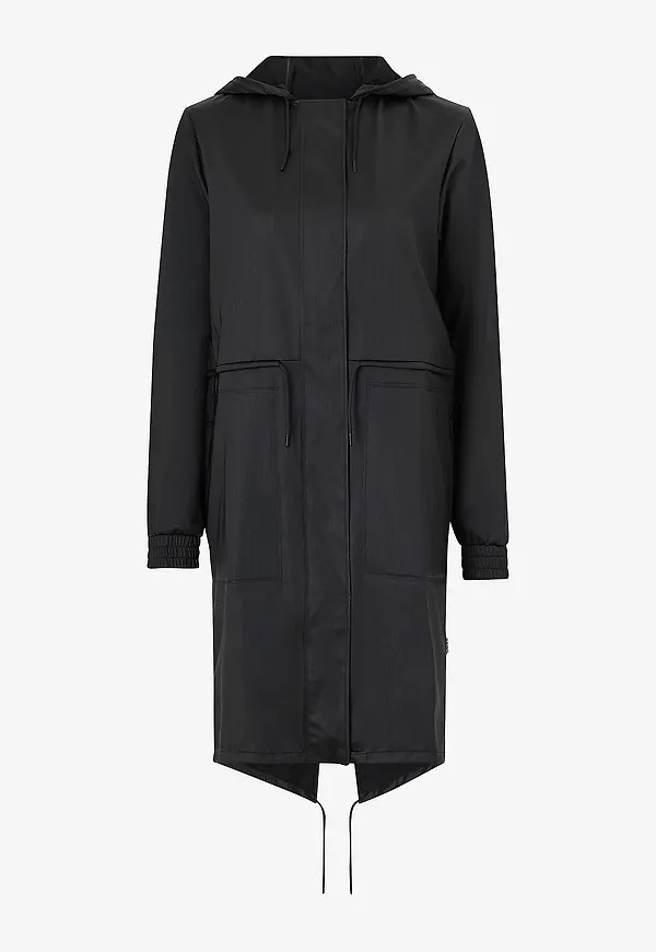 Rains - Regnparkas String W Parka - Svart