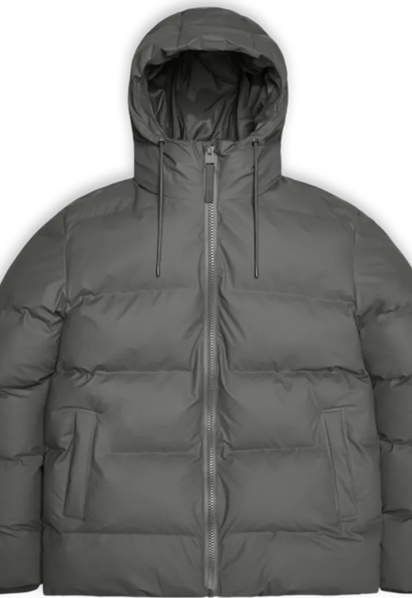 Rains Unisex Alta Puffer Jacket Grey