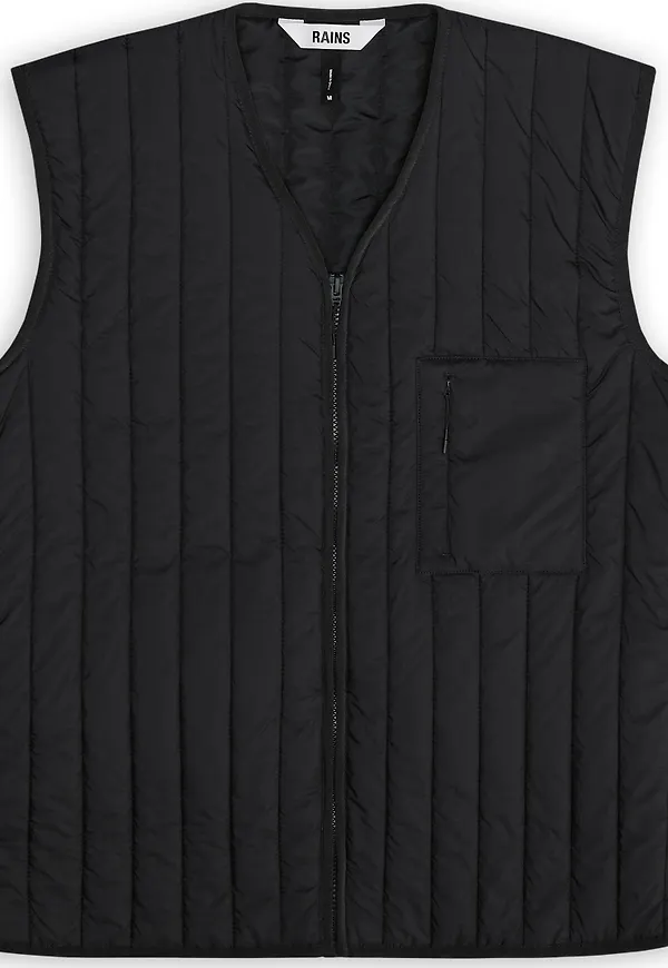 Rains Unisex Banja Liner Vest T1 Black