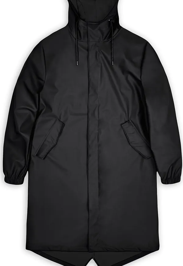 Rains Unisex Fishtail Parka Black