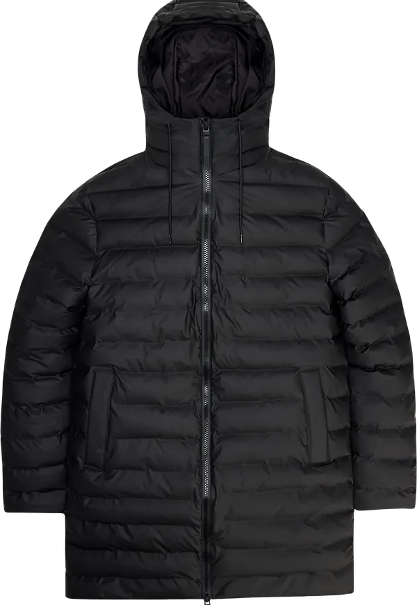 Rains Unisex Lohja Long Puffer Jacket W3T3 Black