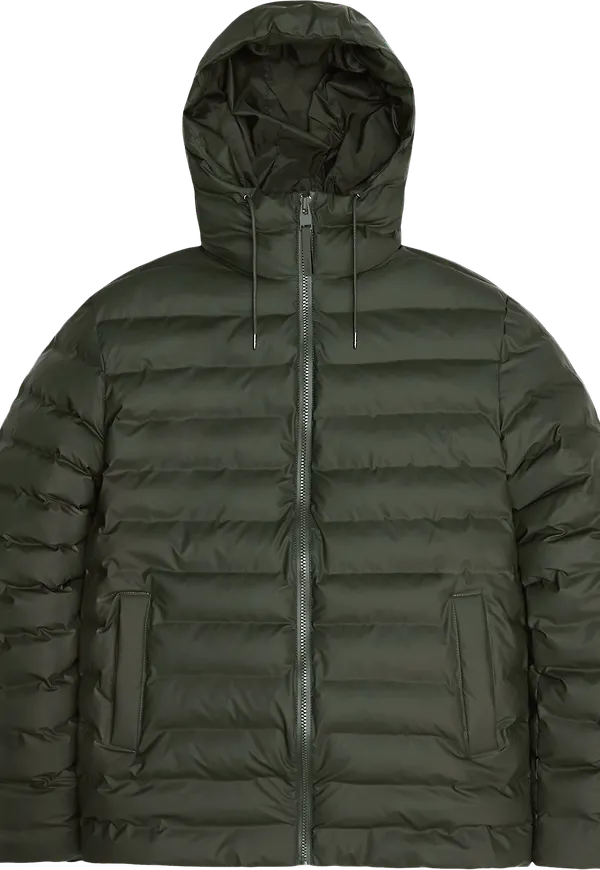 Rains Unisex Lohja Puffer Jacket W3T2 Green