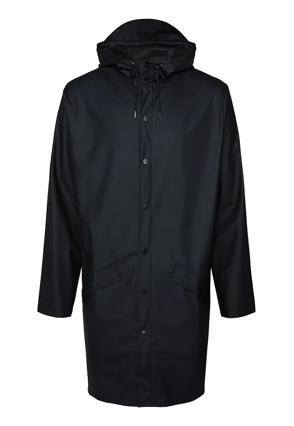 Rains Unisex Long Jacket Black