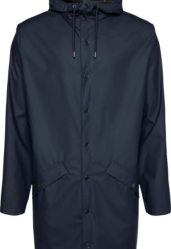 Rains Unisex Long Jacket Navy