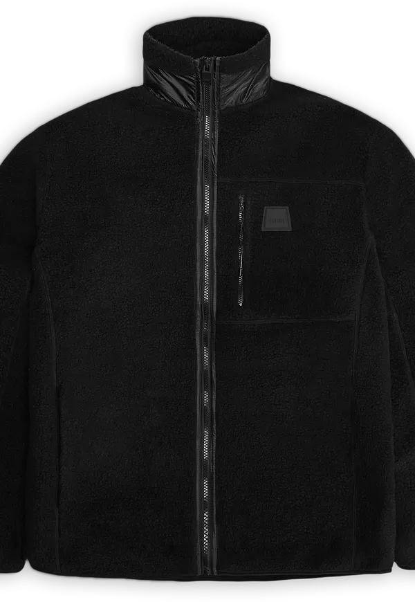 Rains Unisex Yermo Fleece Jacket T1 Black