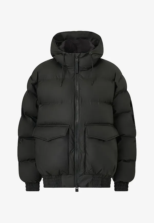 Rains - Vinterjacka Alta Bomber Puffer Jacket W3t3 - Svart