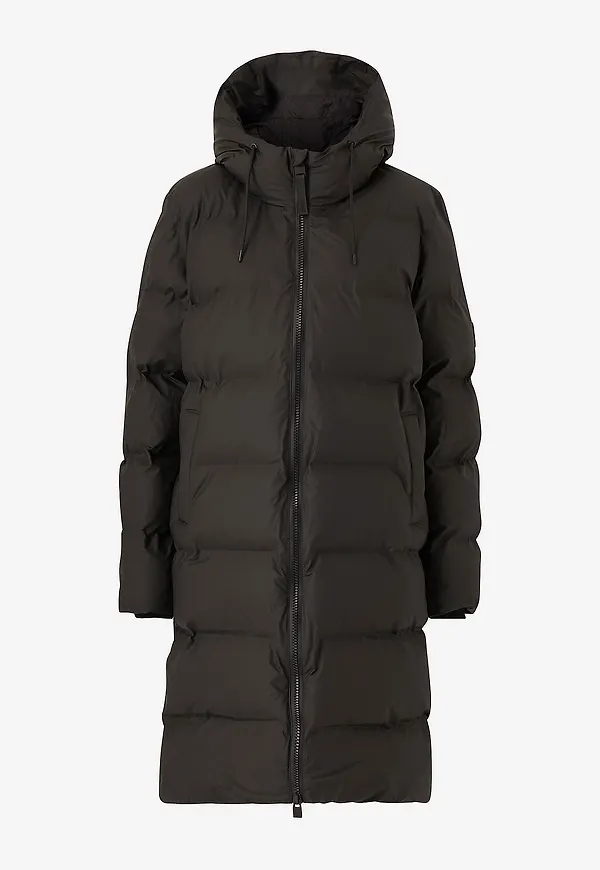 Rains - Vinterjacka Alta Long Puffer Jacket - Svart