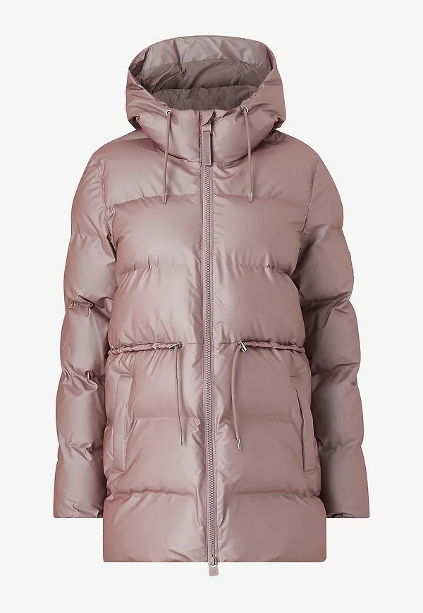 Rains - Vinterjacka W Alta Puffer Parka - Rosa