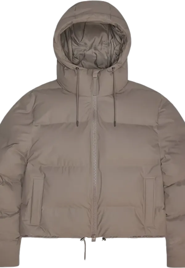Rains Women's Alta Short Puffer Jacket Cinder